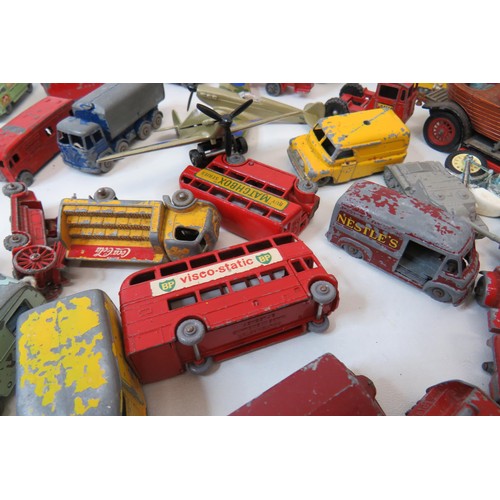 76 - Job lot of playworn diecast Matchbox Lesney and Corgi Chitty Bang Bang etc.