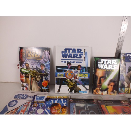 316 - Selection of Star Wars memorabilia including figures, books etc.