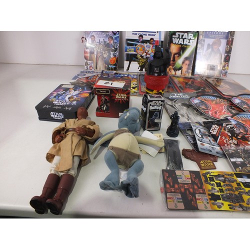 316 - Selection of Star Wars memorabilia including figures, books etc.