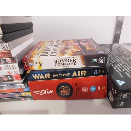 315 - Collection of DVDs and CDs including war related.