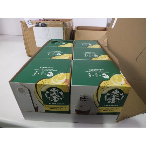 333 - Job lot of quality coffee including two boxes Dolce Gusto, two boxes of Nescafe Caramel Latte, six b... 