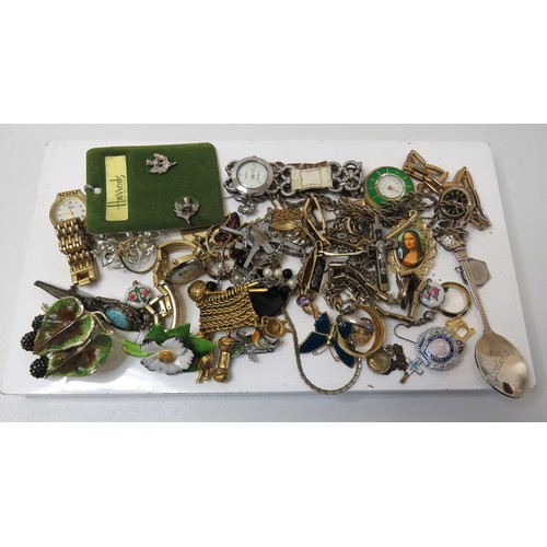 35 - Bag of assorted costume Jewellery, 543g.