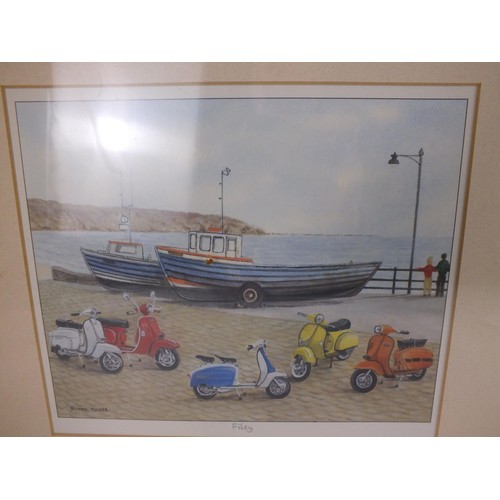 337 - Picture by Michael Milner depicting scooters at Filey, Whitby, Scarborough and Bridlington