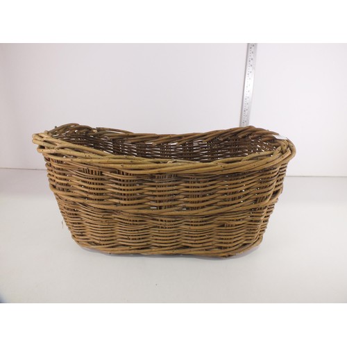 340 - Oblong wicker Basket - 2 Foot long, 1 Foot high