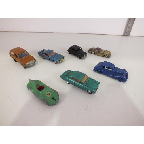 194 - Seven 1950's, 60's and 70's Dinky Corgi cars