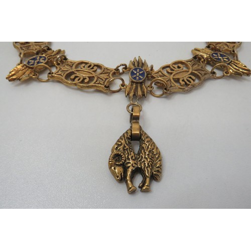 296 - Brass Gilt Spanish order of the Golden Fleece, Grand Collar.