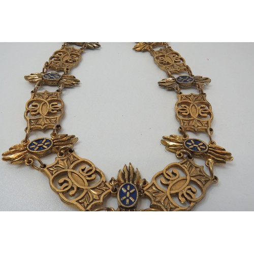 296 - Brass Gilt Spanish order of the Golden Fleece, Grand Collar.