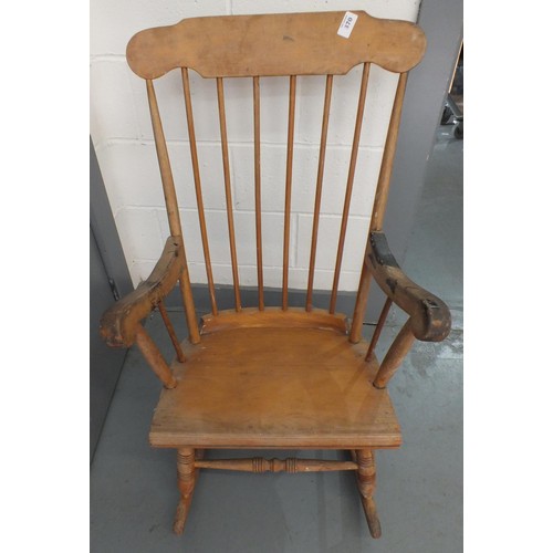 370 - Pine rocking chair