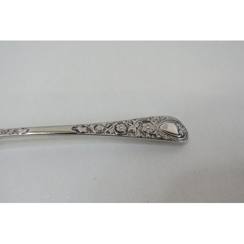 378 - Silver sifter spoon (no hallmark), silver plated and electro plated spoon