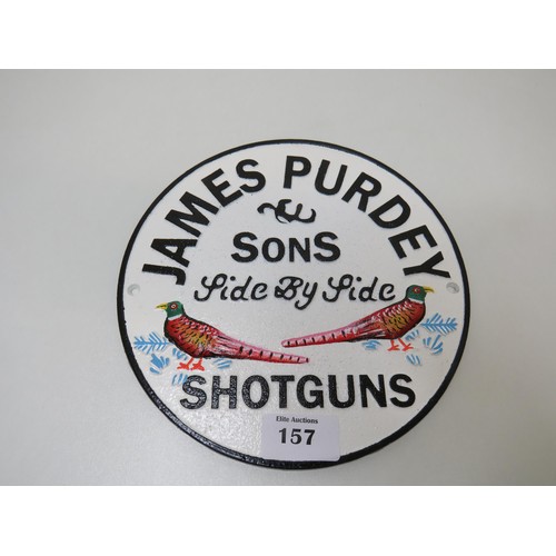 157 - Cast James Purdy sign 'Shotguns'.