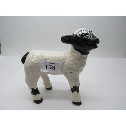 158 - Anita Harris lamb signed in gold.