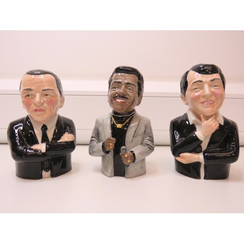 170 - Three busts Rat Pack - Sinatra, Sammy Davis, Dean Martin - Limited Edition.