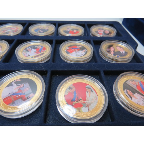 183 - Boxed Westminster set of  twenty four coins Prince and Princess of Wales.