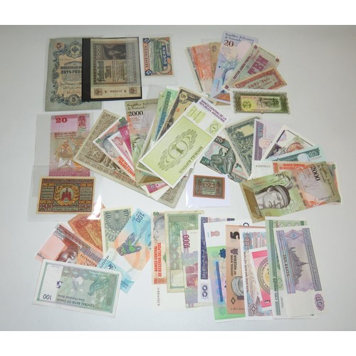 126 - Fifty various World banknotes.