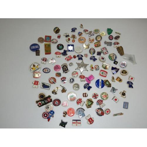 142 - Approximately one hundred various badges - Trade Unions, football, advertising etc.