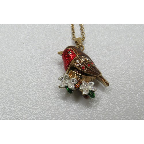 242 - Swarovski Robin necklace.