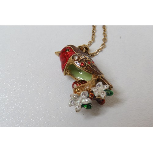 242 - Swarovski Robin necklace.