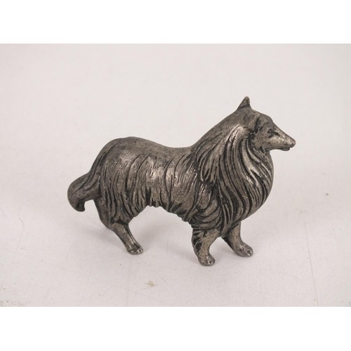 216 - Pewter Border Collie figure