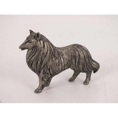 216 - Pewter Border Collie figure