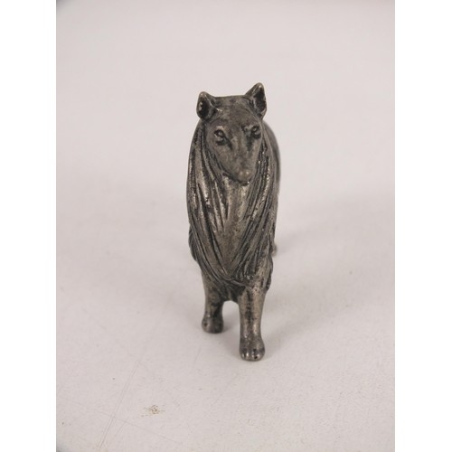 216 - Pewter Border Collie figure