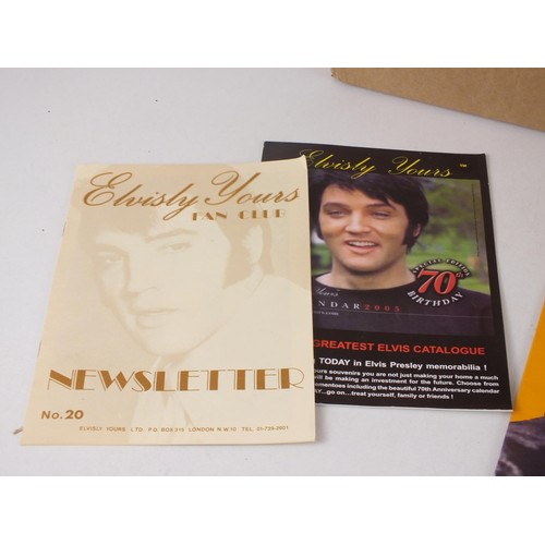 387 - Box of Elvisly Yours magazines and fan club newsletters