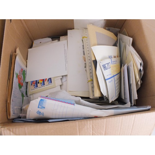 393 - Two large boxes of various stamps - over a thousand