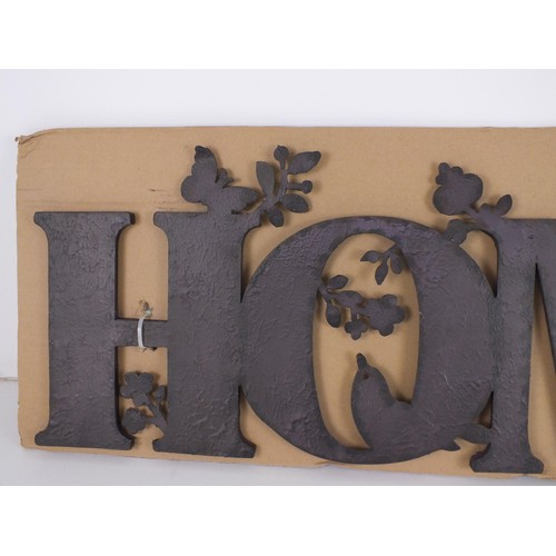 418 - Large metal home sign