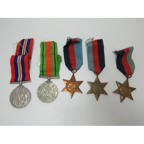 445 - Five WWII medals including 1939-45 star