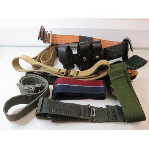 449 - Mixed lot of belts to include German, military, tactical etc