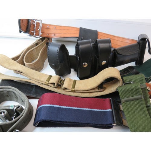 449 - Mixed lot of belts to include German, military, tactical etc