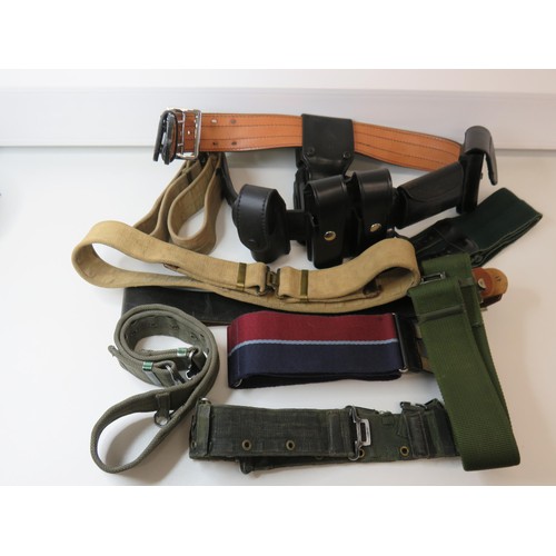 449 - Mixed lot of belts to include German, military, tactical etc