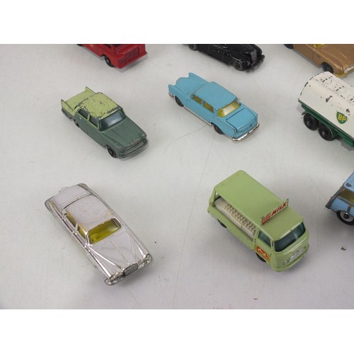 424 - Tin of playworn diecast includes Dinky and Matchbox.