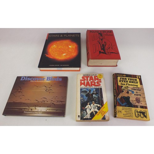 437 - Collection of books to include James Bond, Star Wars and Nancy Rose.