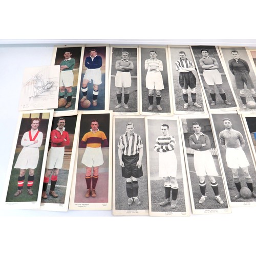 71 - Twenty seven Topical Times Footballer cards and postcards.