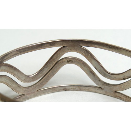 112 - Two silver bangles