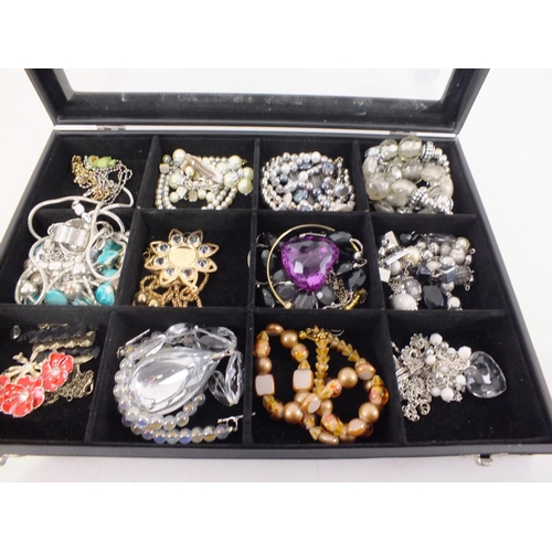 250 - Jewellery box and contents