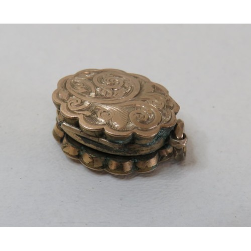 216 - Victorian rolled gold items.