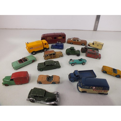 264 - Diecast to include Dinky Horsebox, Corgi Buick Regal and Dinky loudspeaker van.