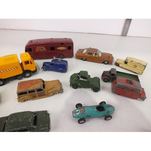 264 - Diecast to include Dinky Horsebox, Corgi Buick Regal and Dinky loudspeaker van.