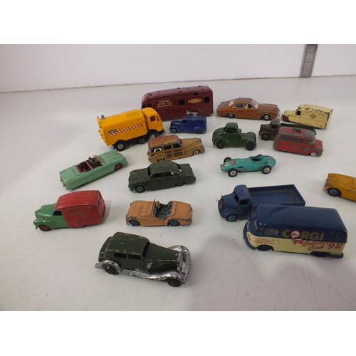 264 - Diecast to include Dinky Horsebox, Corgi Buick Regal and Dinky loudspeaker van.