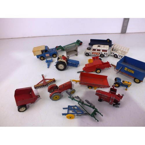 268 - Vintage toys includes Britains Farming, tractors and Machinery.