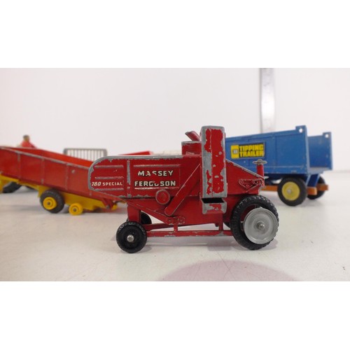 268 - Vintage toys includes Britains Farming, tractors and Machinery.