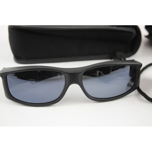 480 - Two pairs of Designer Sunglasses Jonathan Paul Eyewear Branded with Leather Cases