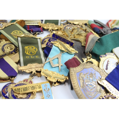 487 - Job lot of Mixed Medals/Jewels to include Masonic, RAOB, Odd Fellows etc.