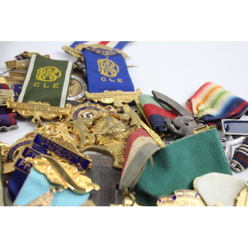 487 - Job lot of Mixed Medals/Jewels to include Masonic, RAOB, Odd Fellows etc.