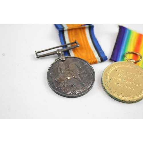 504 - WW1 Medal Pair G-12641 Pte J. S. Coles R. Fusiliers x 2