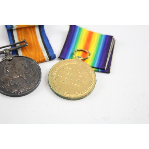 504 - WW1 Medal Pair G-12641 Pte J. S. Coles R. Fusiliers x 2