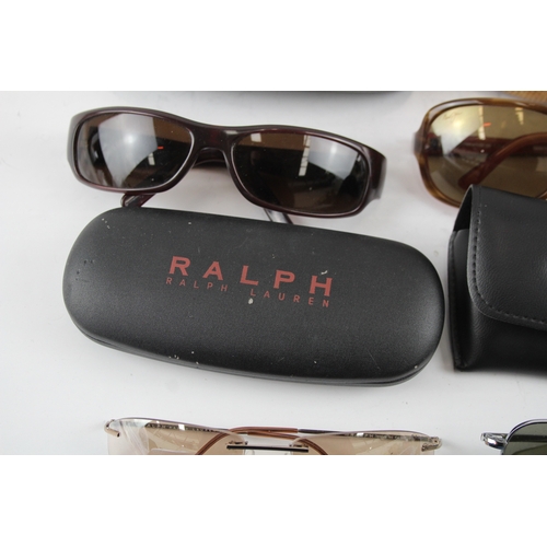 513 - Eight pairs of Designer Sunglasses Assorted Including Cases, Dust Cloths