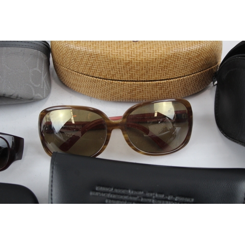 513 - Eight pairs of Designer Sunglasses Assorted Including Cases, Dust Cloths