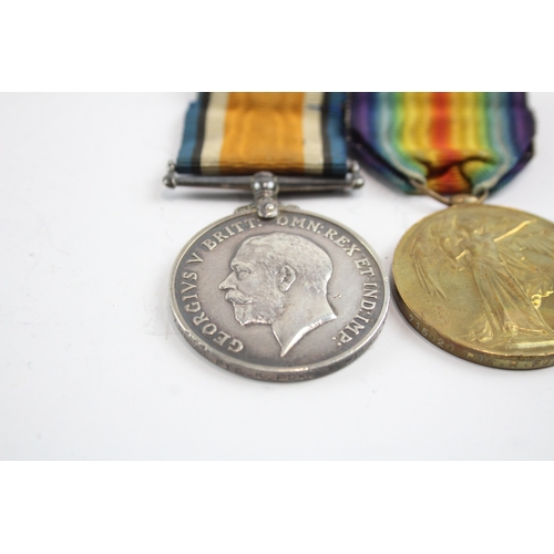 524 - Mounted WW1 Medal Pair 715020 Pte R. Fox 23 London R